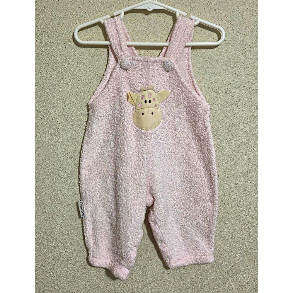 Vintage CachCach Baby Girl Giraffe Overall Romper Brand: CachCach Made in: USA